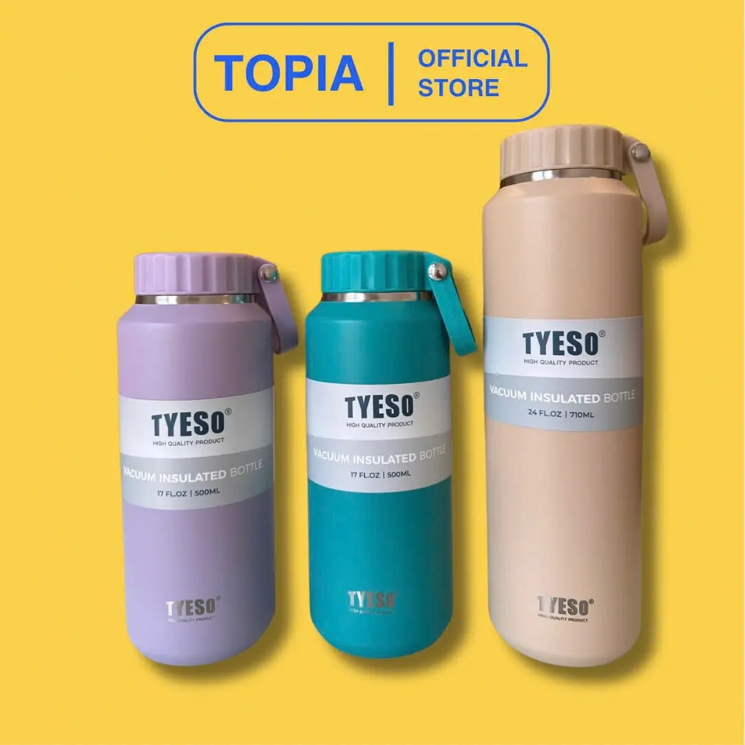 Bình Nước Giữ Nhiệt TYESO 500ml/710ml - Inox 316 Cao Cấp, Bền Đẹp, An Toàn