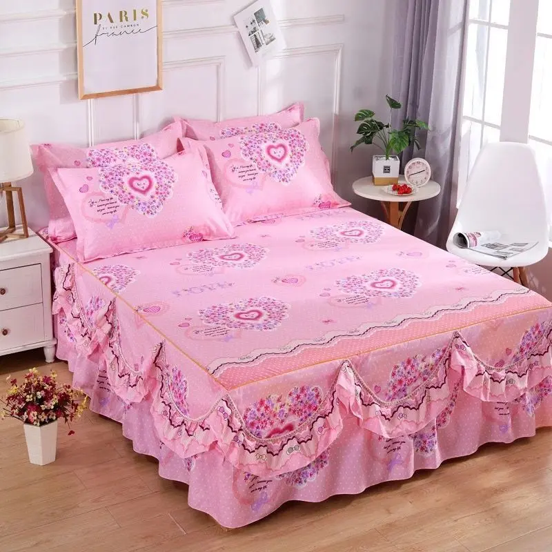 Vỏ Gối Váy Giường, Chống Trượt, Phong Cách Hàn Quốc, Vỏ Ga Trải Giường Hai Lớp, Vỏ Gối Và Ga Trải Giường Simmons, Thích Hợp Cho Kích Thước Con, Giảm Giá Xả Hàng 2024 4