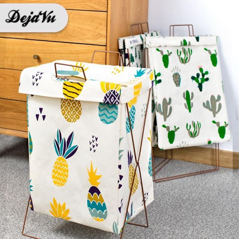 Dejavu Laundry Bag Keranjang Baju Lipat Tempat Pakaian Kotor Laundry Basket Tempat Cucian Baju Penyimpanan Mainan Anak Serbaguna HSB217 0