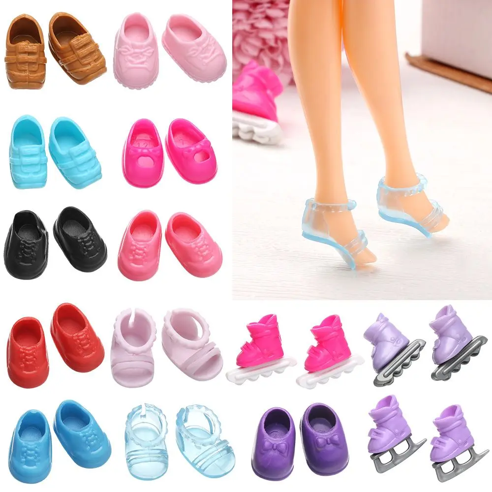 Phụ Kiện Phổ Thông Cho Búp Bê PVC, Dép Thời Trang, Giày Dễ Thương, Thích Hợp Cho Búp Bê 8 ~ 16cm, Có Giá Chân Đế, Hàng Mới Về