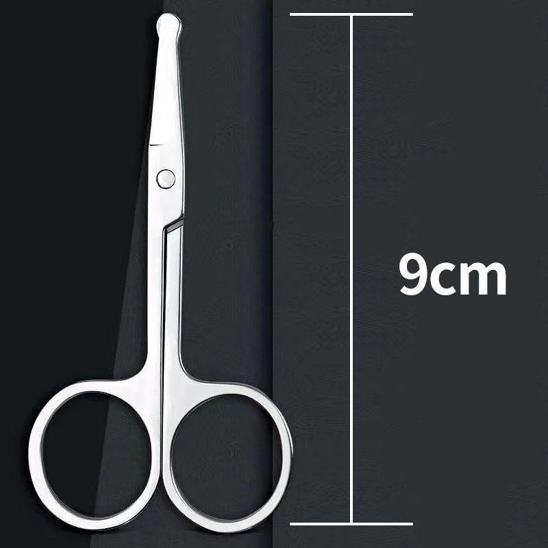 Product Introduction of Stainless Steel Scissors, German, Round Head, Suitable for Safe Nose Hair Trimming, Men's Nose Hair Trimmer, Women's Eyebrow Trimming Scissors statue 5