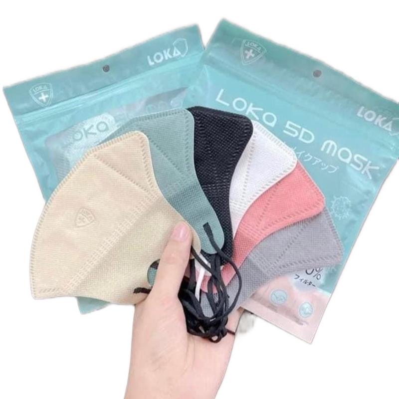 {MỎNG NHẸ} 200 Cái Khẩu Trang 5D LOKA 3 Lớp Phụ Kiện Nữ Women Nhung Móc Khoá Accessories