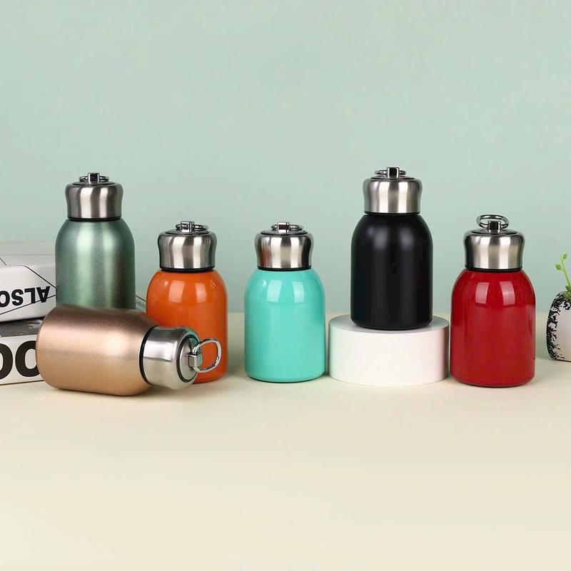 Bình Giữ Nhiệt SUS304 Mini 300ml - Bình Đựng Cafe, Trà, Nước Uống Nhỏ Gọn, Có Tay Cầm Tiện Lợi Khi Di Chuyển