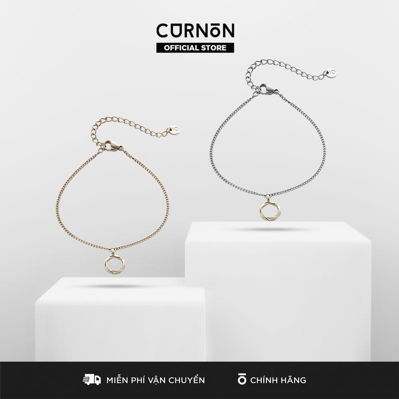 Vòng Tay Nữ Curnon Hazel Bracelet - Trang Sức Phụ Kiện Đeo Tay Thời Trang - Thiết Kế Basic dịu dàng mặt tròn xoắn