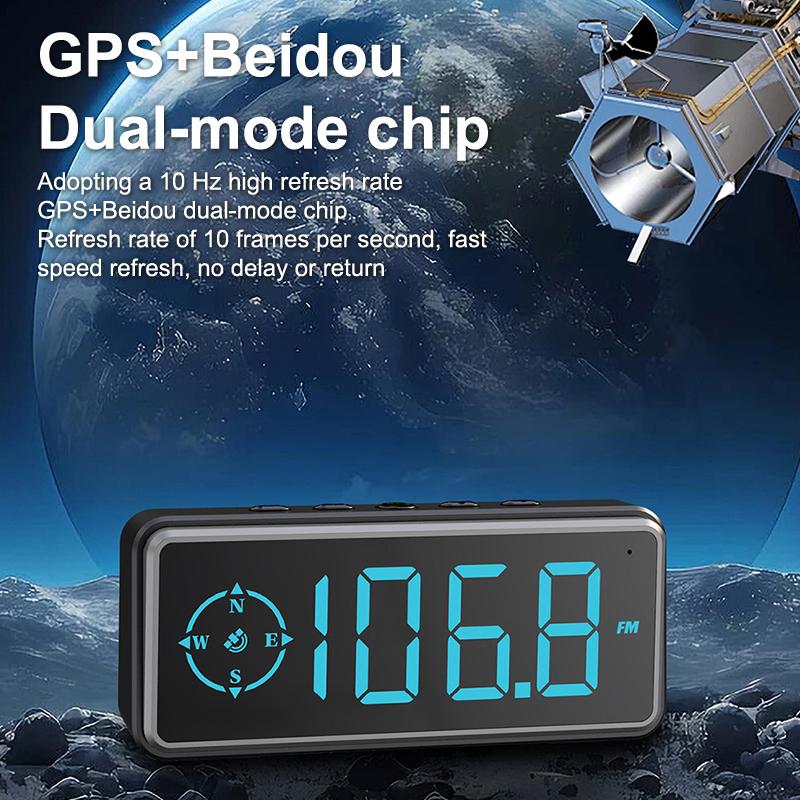 Product Introduction of Car Digital Speed Head Up Display Universal Speedometer HUD  Compass Speed Measurement Indicator For Truck Vehicles USB Power 17