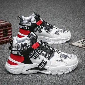 Free Box Sepatu sneakers pria gaya terbaru motif corak warana warni keren