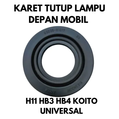 KARET TUTUP LAMPU DEPAN MOBIL H11 HB3 HB4 KOITO UNIVERSAL