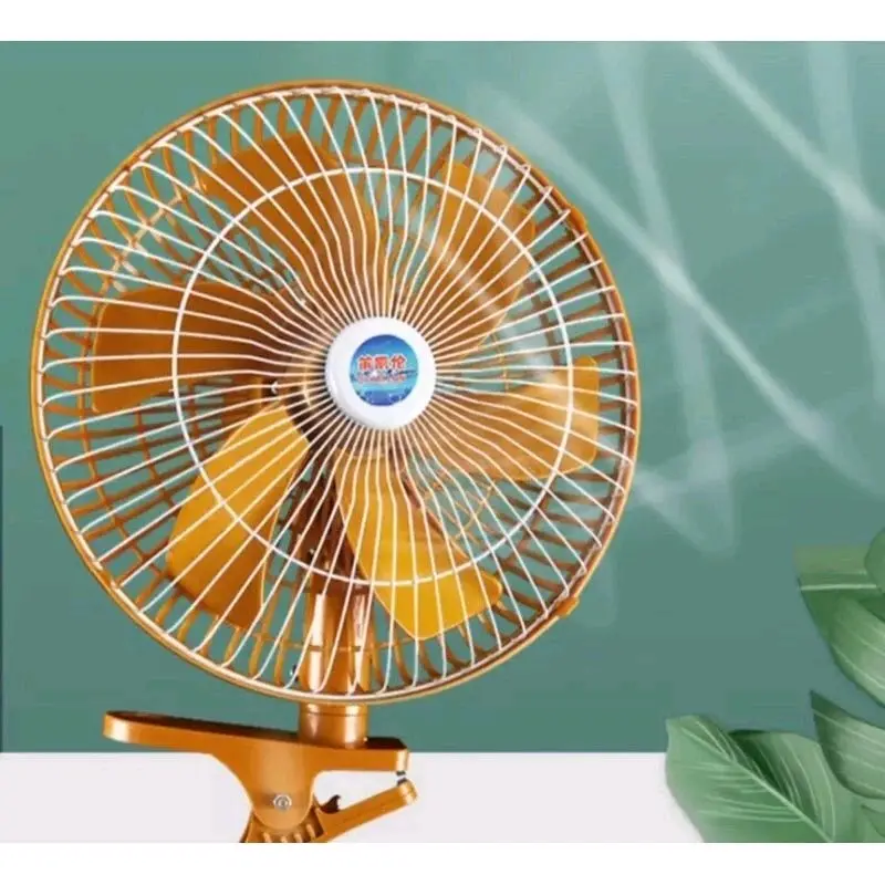 Quạt Xe 6 Cánh Ô Tô, Xe Tải, Xe Lu 12V 24V Đường Kính Lớn Cao Cấp, Công Suất Mạnh Mẽ 0