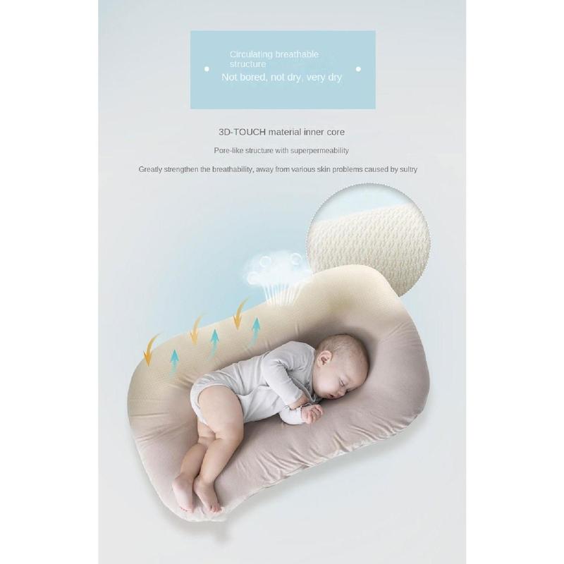 Product Introduction of New Soft Baby Bionic Bed Cotton Movable Newborn Lounger Pillow Anti-pressure Comfortable Infant Lounger Home 27