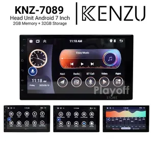 Head Unit Android Kenzu RAM 2+32 GB Car Radio Bluetooth Carplay Wifi 7/9/10 Inch