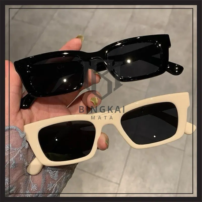 Kacamata Gaya Trendy Fashion OOTD Lucu Keren Hitam Pria/Wanita BM-H004 Sunglasses Korean Fashion Aksesoris wanita