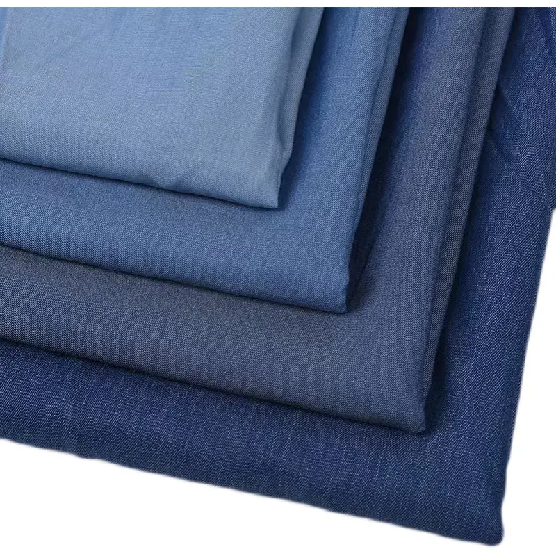 Denim Fabric, Thin Denim Fabric, Pure Cotton Washed Fabric Diy Doll Clothes Denim Suspenders Shorts Small Fabric Half Meter Denim Thin Fabric