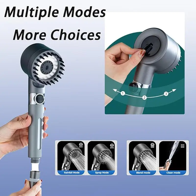Handheld Shower Head Set, Shower Head Filters, Bathroom Shower Equipment for Home Use, Bathroom Fixtures 5