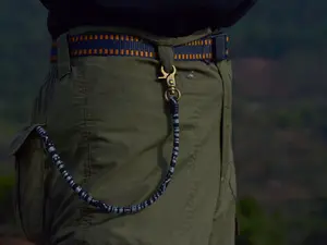 Tali Dompet Pria Etnik Eiger Tenun Gunung Keren Pengaman Wallet Carabiner Pengait Besi