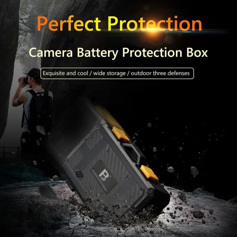 Hộp Bảo Vệ Pin Máy Ảnh DSLR, Hộp Đựng Thẻ Nhớ SD TF 0