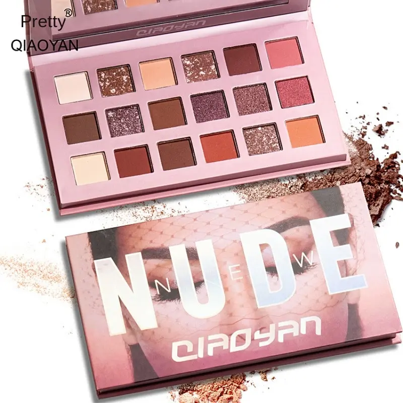 Rose Desert 18 Colour Eyeshadow Palette Makeup Pearlescent Matte Earthy Eyeshadow Simplicity Shimmer Flawless Lid Lightweight