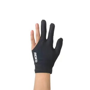 Sarung Tangan Billiard Bilyar Biliar REIKO Bahan Lycra Gloves Halus Lembut Kuat Hitam