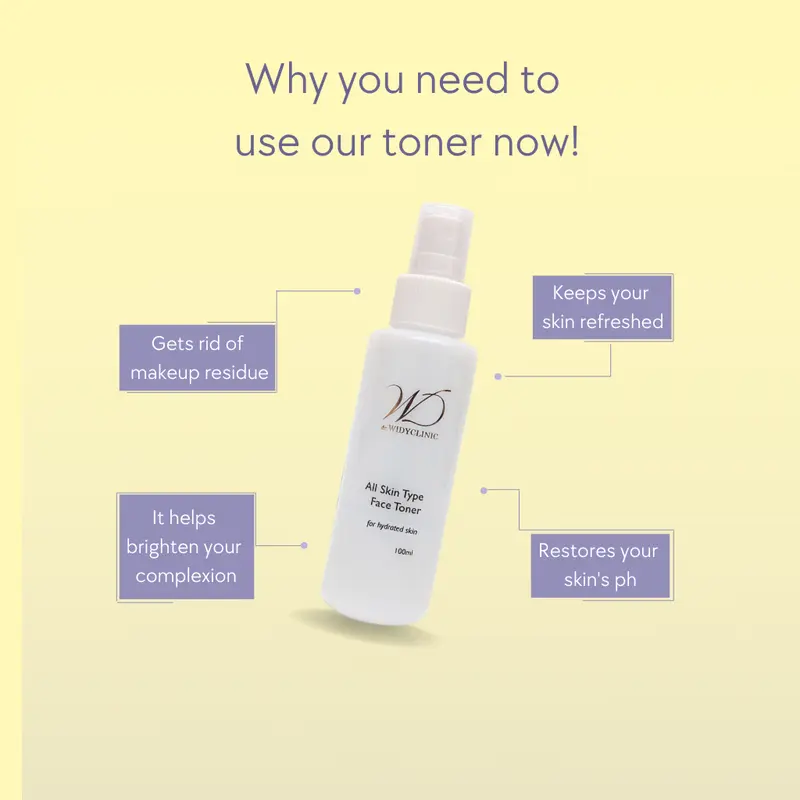 All Skin Type Face Toner dr Widy Clinic Toner Wajah Semua Jenis Kulit Berjerawat/Tidak Berjerawat Mencerahkan Glowing Bebas Alkohol Pencerah 4