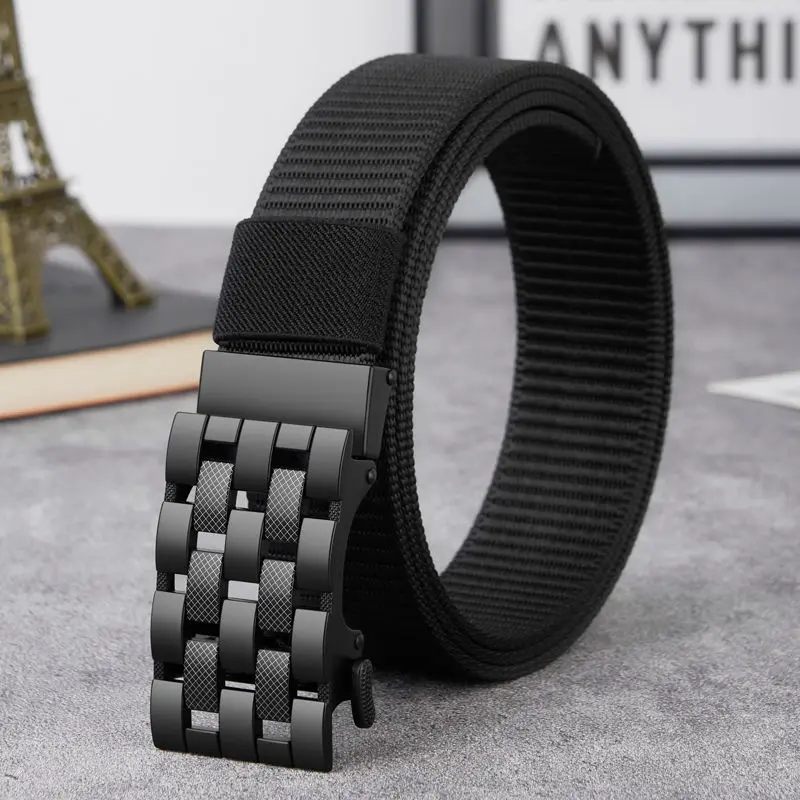 Thắt Lưng Nylon Vải Bố, Khóa Tự Động, Dành Cho Nam Giới, Dễ Phối Đồ Thắt Lưng Quần Chiến Thuật Tự Động, Thích Hợp Cho Nam Giới Trẻ Trung Và Trung Niên, Thích Hợp Cho Công Sở, Huấn Luyện Quân Sự Và Đi Chơi