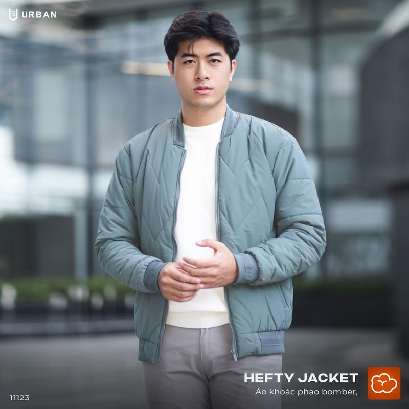 Áo Phao Nam Urban Menswear HEFTY JACKET Cổ Bomber tay bo Ong Dáng Slim Trẻ Trung Giữ Ấm Cực Tốt Trần Bông Định Hình Độ Bền Cao NO. 11123 có Nhung tone màu bassic khoác chống gió ao khoac co tru áonam đẹp áophao aonam dep