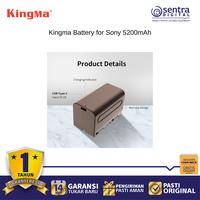 Gambar Kingma T-NPF750 5200mAh Battery for Sony NPF Series Camcorders & LED Panel Lights dari Sentra Digital Kota Surabaya 3 Tokopedia
