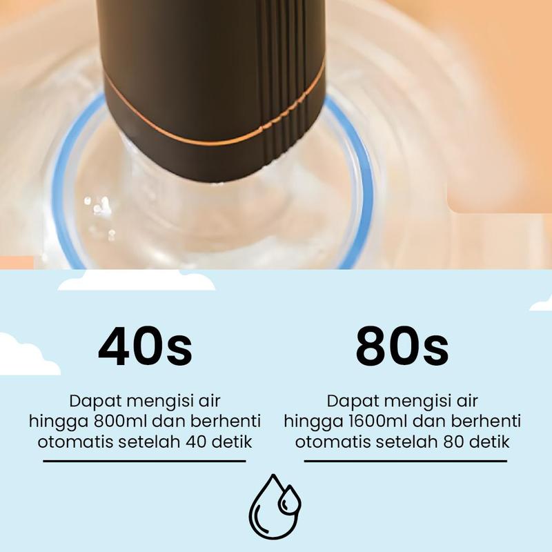 Product Introduction of Goto [COD] Merlyn Pompa Galon Lipat Electric Dispenser Air Minum USB Charge 35