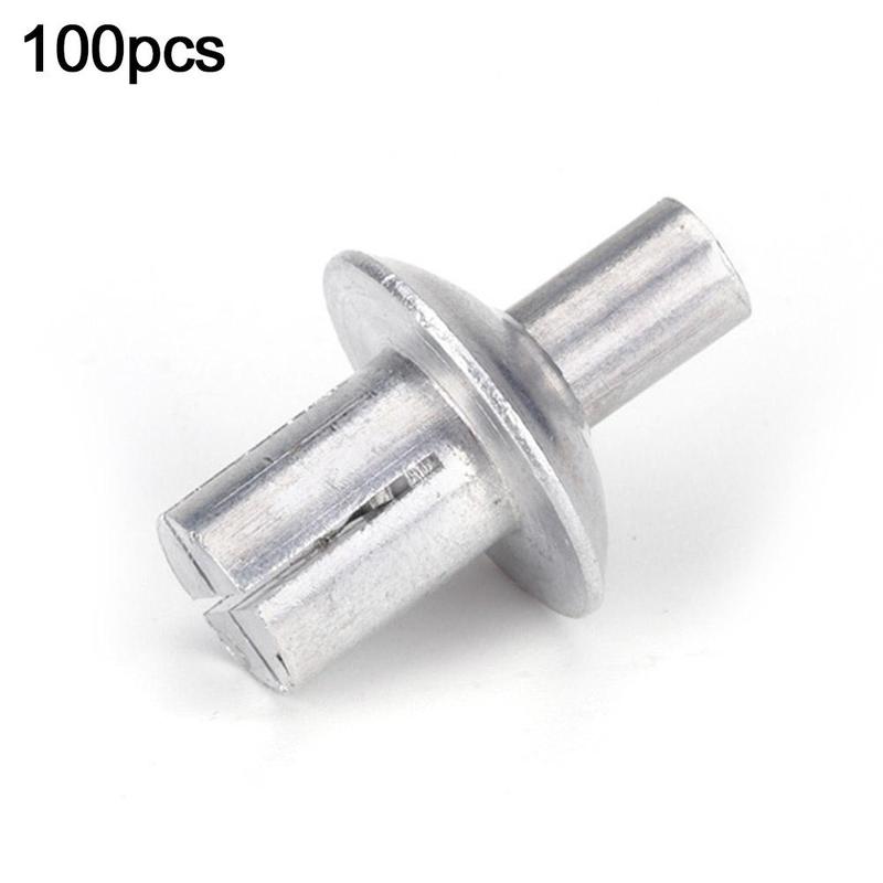 Product Introduction of 100pcs Flat Round Head Tapping Rivet Impact Type Expansion Aluminum Rivet Half Round Head Aluminum Tap 19