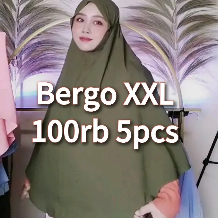 Paket Bergo Maryam XXL 100ribu Dapat 5