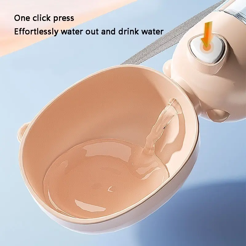 Product Introduction of Pet Water Bottle Portable Pet Accompanying Cup Cat Dog Travel Water Bottle Drinking Food Bowl 2 in 1 17