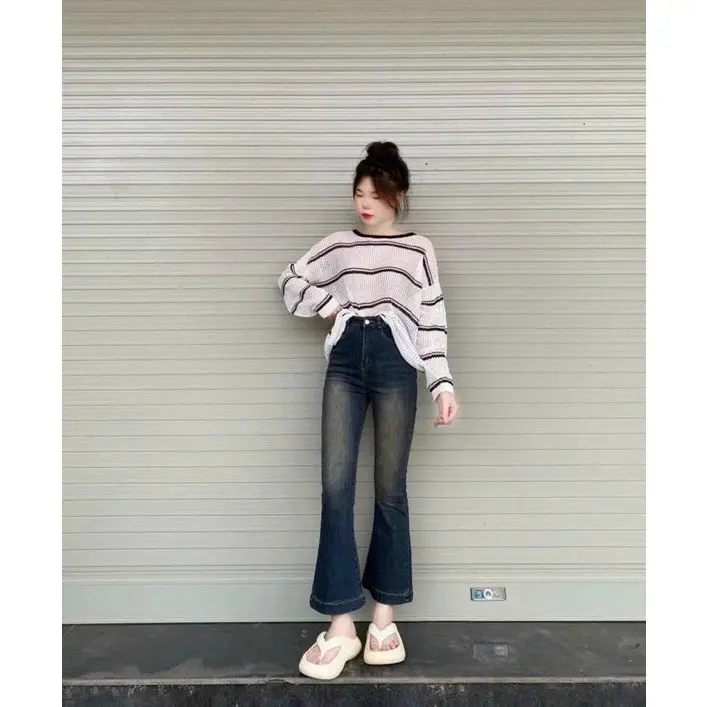 [88cm - NẤM LÙN] Quần JEAN LOE LỠ CHO NÀNG HOTTREND [LO3] Nữ Jean 5