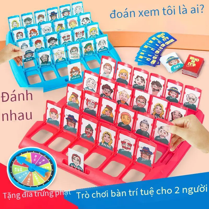 Đoán Xem Tôi Là Ai, Cha Mẹ, Con Cái, Đồ Chơi Trí Tuệ Tương Tác, Trò Chơi" 24 Giờ Giao Hàng" Thẻ Bài Bộ Bài Cards