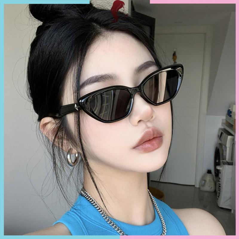 Kính mát gọng mắt mèo logo sao nổi dành cho nam nữ phong cách Trung Hàn