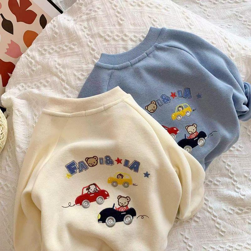 Product Introduction of Kot Musim Bunga, Rekaan Beruang Kartun Budak Lelaki, Sulaman Kereta, Kardigan Berkait, untuk Bayi dan Kanak-kanak, Ketibaan Baru dari Miki Jepun 24