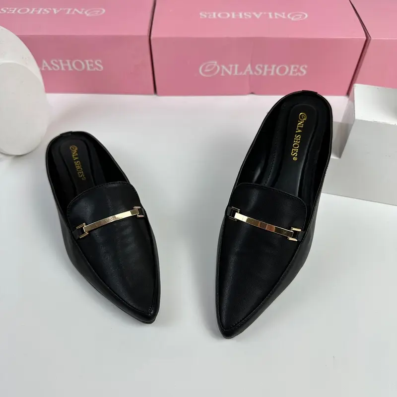 Onlashoes - Sendal Wanita Mules IssabeL Hak 3cm 4