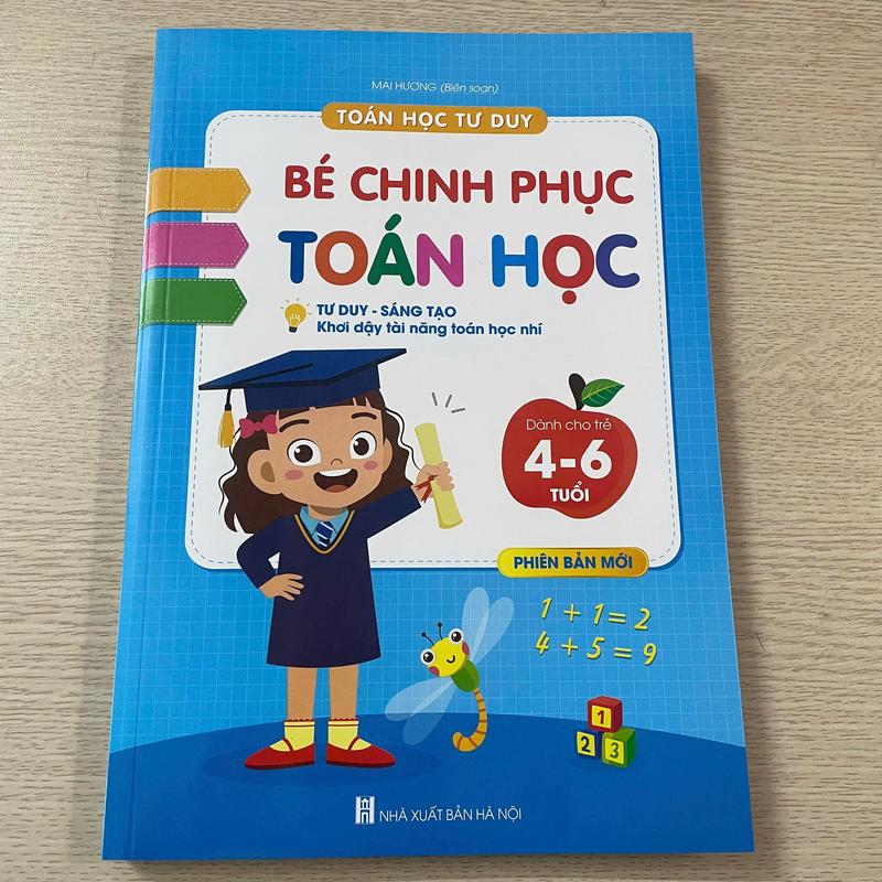 Sách - Bộ Khởi Đầu TOÁN HỌC và TẬP VIẾT dành cho bé 4 đến 6 tuổi - Tặng bút chì, gọt và tẩy 5