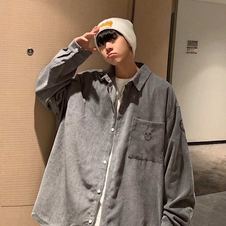 Áo Khoác Sơ Mi Nhung Tăm Phù Hợp Nam Nữ Chất liệu mịn