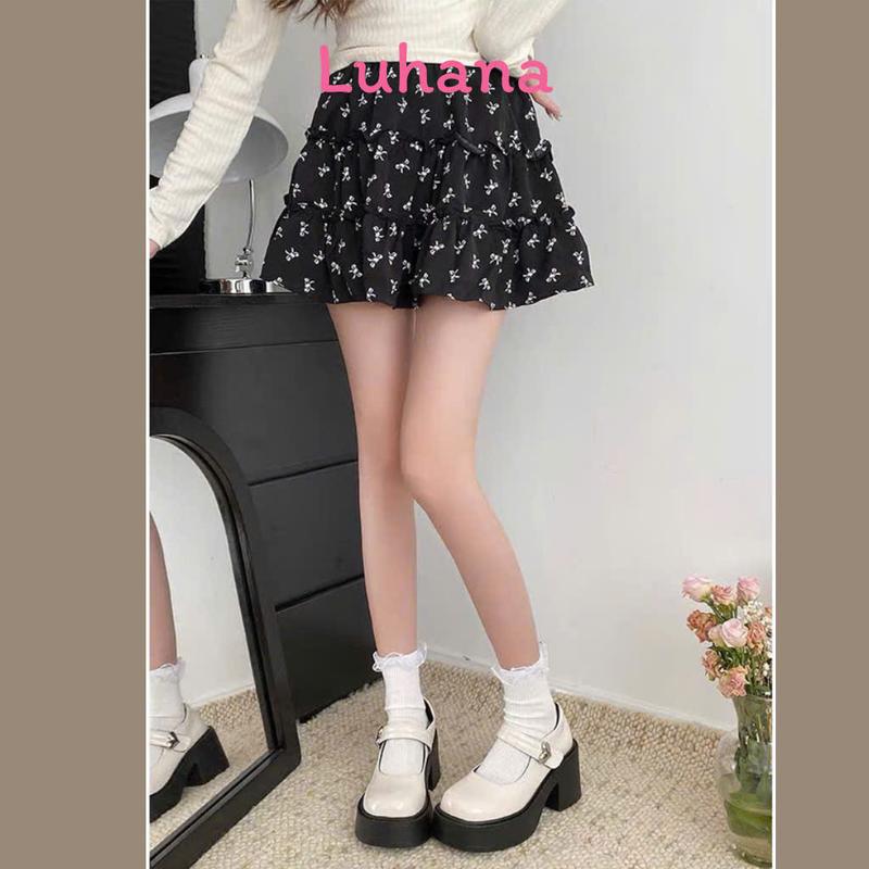 Luhana giày lolita nữ đế cao thời trang phong cách hiện đại mary jane giày cao gót đế đốc đẹp xinh 5