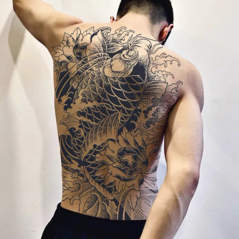 Hình xăm full lưng lưu da 15 ngày 2