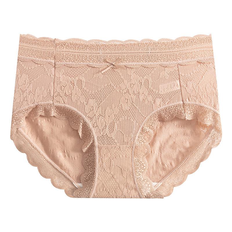 Japanese Women's Thin Lace Underwear Small Fresh Bow Lovely Sweet Mid Rise Breathable Triangle Pants 4