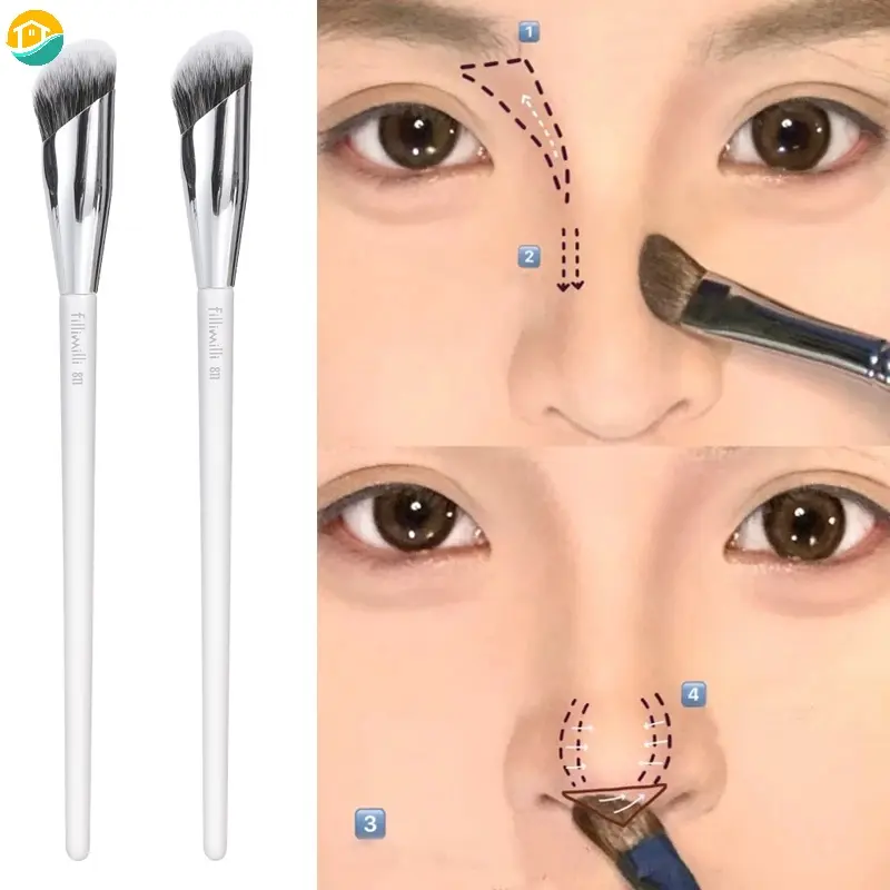 Multi-Function Creative Concealer Brush Nose Shadow Makeup Brushes Bevel Soft Fluffy Foundation Blending Brush Face Contour Beauty Tool