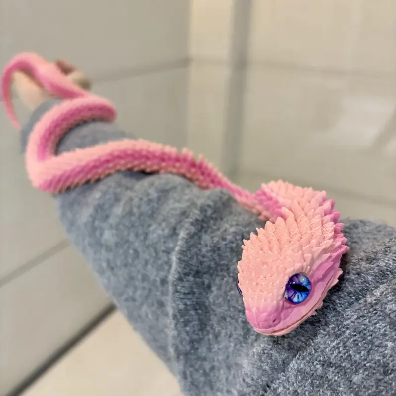 3D Printed Snake, 1 Box Creative Snake Statue, Home Decor, Desktop Ornament, Birthday Gift 5