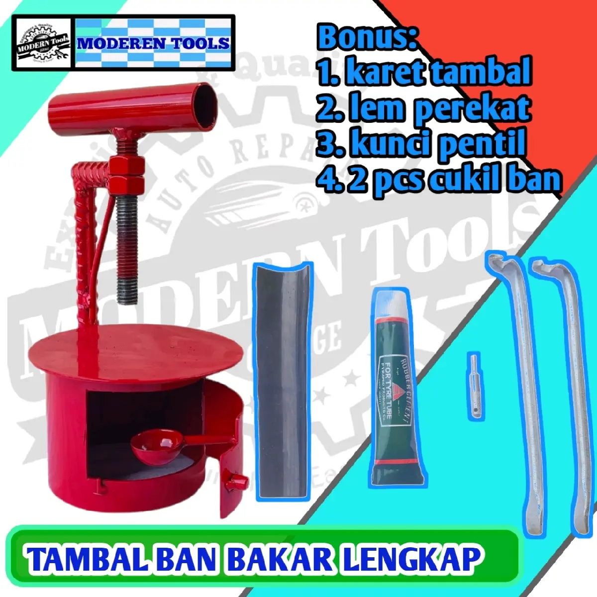 Alat Tambal ban Bakar MURAH MANUAL dengan plat stanles yang halus