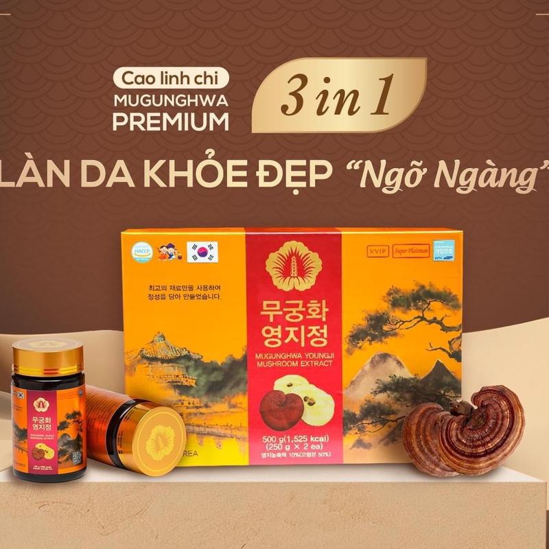CAO LINH CHI MUGUNGHWA PREMIUM HỘP 2 lọ x 250g 1
