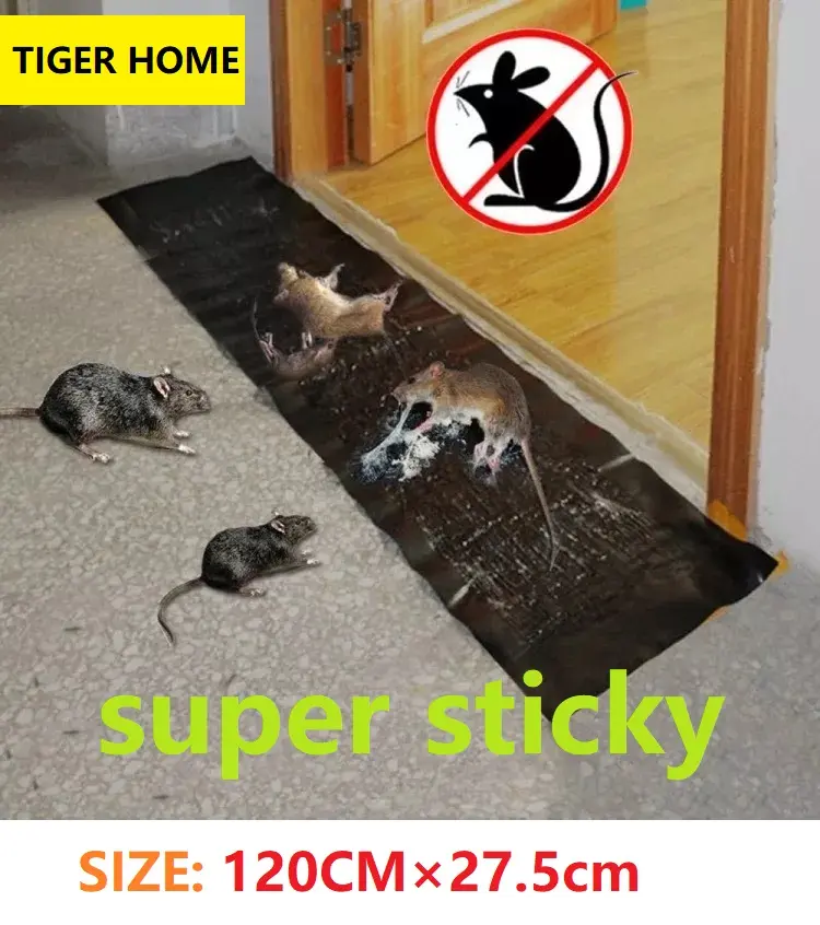 Mouse rat glue trap for the doorway Rodent Glue Board Rat Sticky Trap 120cm That Can Be Cut