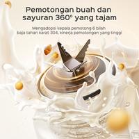 Gambar [kokopanci]HAN RIVER Blender PREMIUM 2 IN1 KAPASITAS tinggi 1L double cup 250watt juicer - Putih dari HANRIVER Kota Tangerang 5 Tokopedia