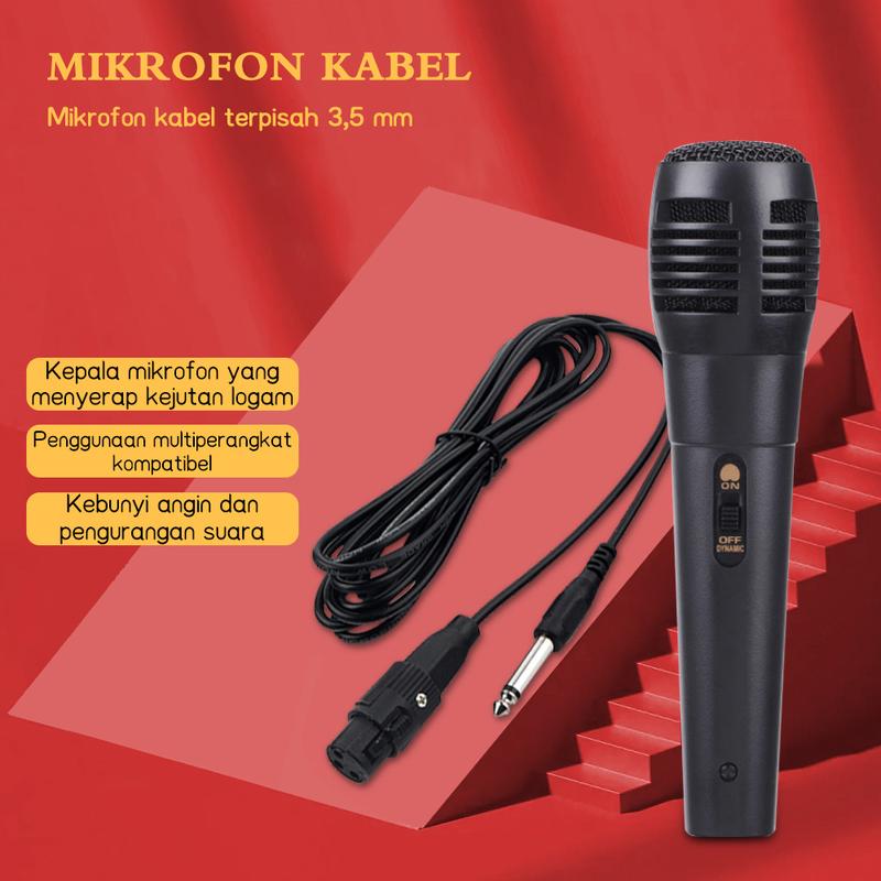 Product Introduction of Mic Karaoke Microphone Mikrofon Mic Kabel Mikrofon Berkabel Model Mikrofon Kualitas Suara Luar Biasa Panjang Kabel Mikrofon Neodymium Dinamis 3,5 Meter Mike Bernyanyi Karaoke 6