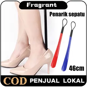 【Produk Baru】Shoe Horn 46cm Model Tongkat Sendok Sepatu Panjang Anti Patah Praktis Dilengkapi Magnet untuk Gantung