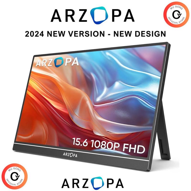   Chính Hãng  Màn Hình Di Động ARZOPA 14 inch - 15.6 inch - 16.1 inch tấm nền IPS FullHD 2K 144hz 60hz phiên bản quốc tế HDMI USB-C Thunderbolt Portable Monitor 