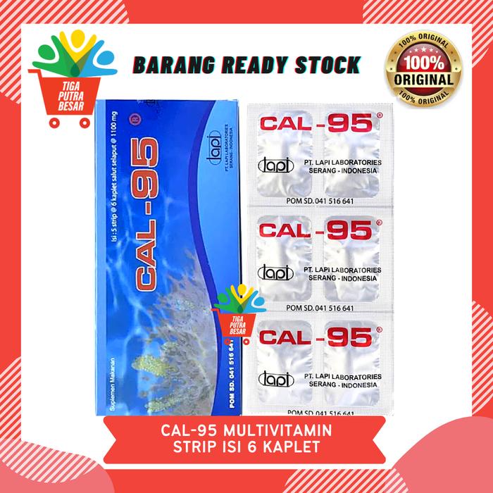 Jual CAL 95 MULTIVITAMIN MINERAL 1 STRIP ISI 6 KAPLET - Kab. Bekasi ...
