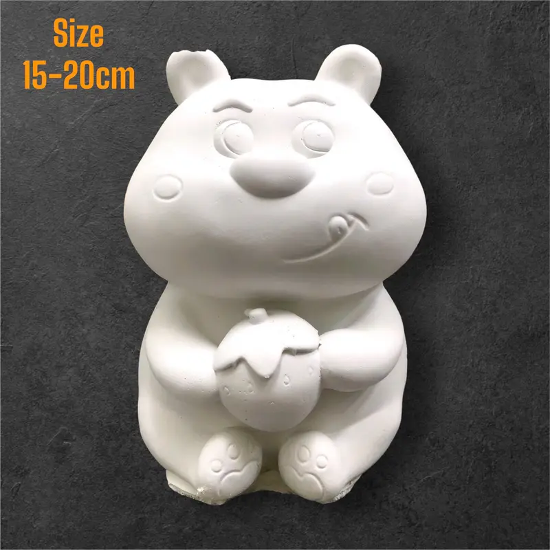 Tượng gấu size lớn cho bé tặng kèm màu và cọ tô màu 3